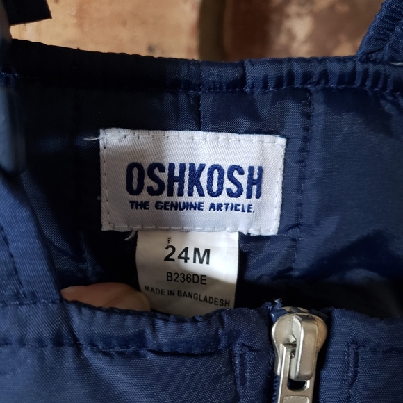 Oshkosh Blue Snowsuit Overalls - Picture 3 of 7